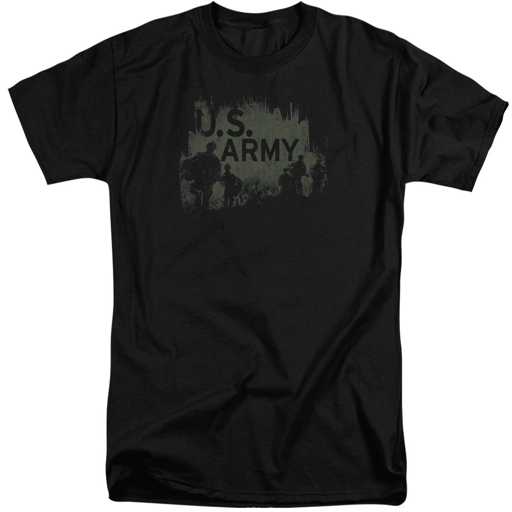 AN OFFCIALLY LICENSED ARMY SOLDIERS MEN'S TALL FIT T-SHIRT BLACK