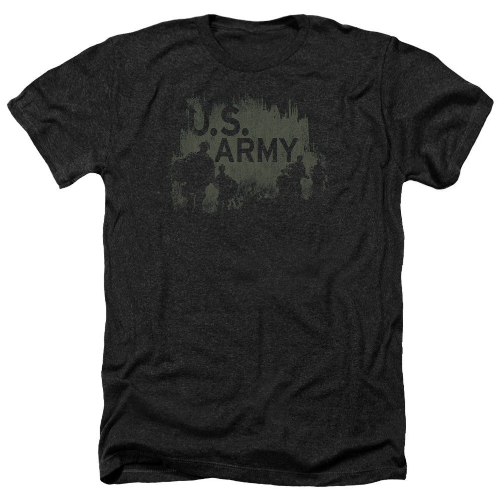 AN OFFCIALLY LICENSED ARMY SOLDIERS MEN'S HEATHER T-SHIRT CHARCOAL