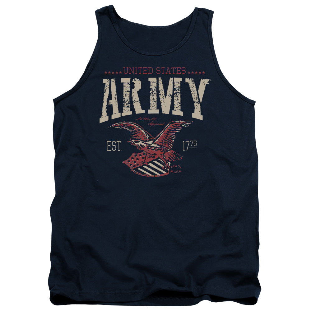 AN OFFCIALLY LICENSED ARMY ARCH ADULT UNISEX TANK TOP NAVY