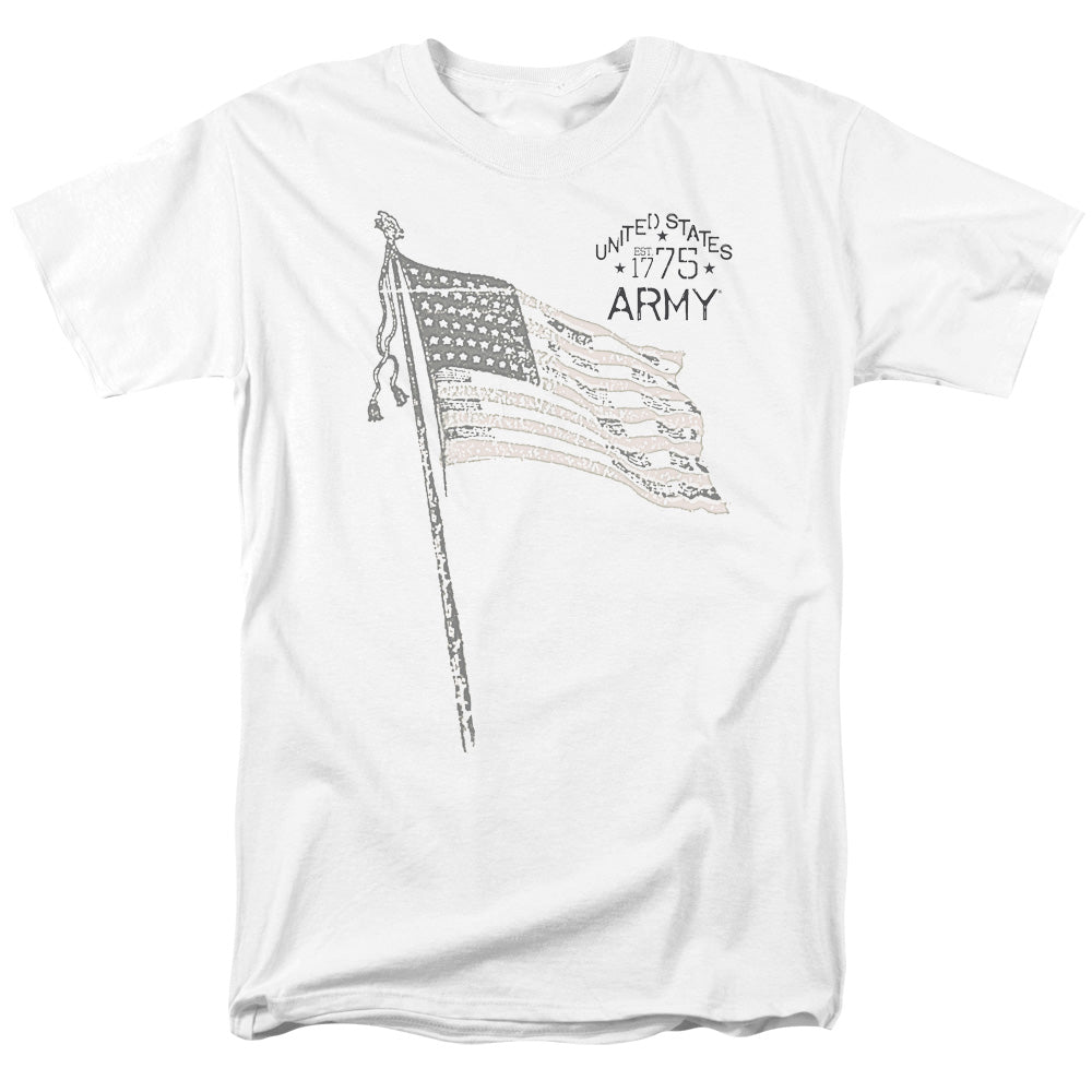 AN OFFCIALLY LICENSED ARMY TRISTAR MEN'S REGULAR FIT T-SHIRT WHITE