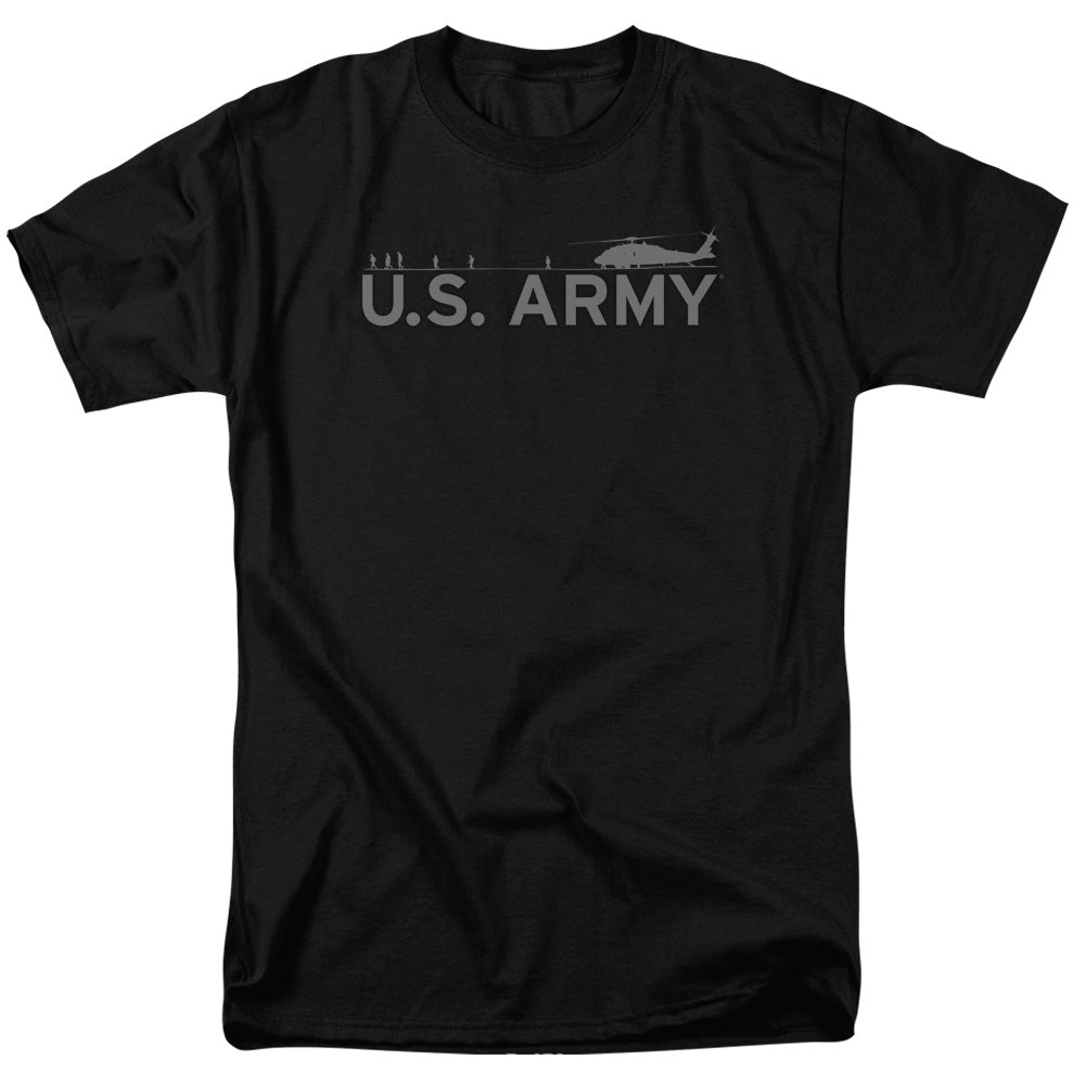 AN OFFCIALLY LICENSED ARMY HELICOPTER MEN'S REGULAR FIT T-SHIRT BLACK