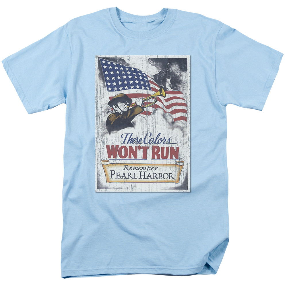 AN OFFCIALLY LICENSED ARMY PEARL HARBOR MEN'S REGULAR FIT T-SHIRT LIGHT BLUE