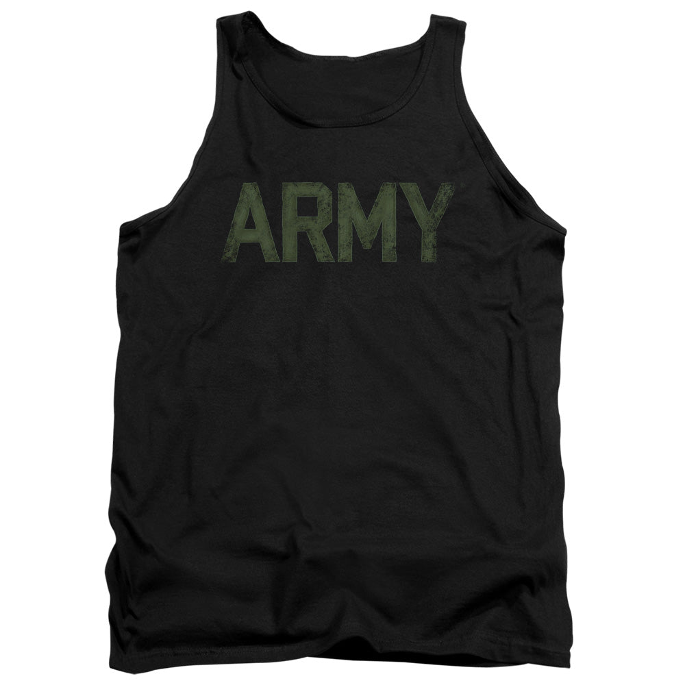 AN OFFCIALLY LICENSED ARMY TYPE ADULT UNISEX TANK TOP BLACK
