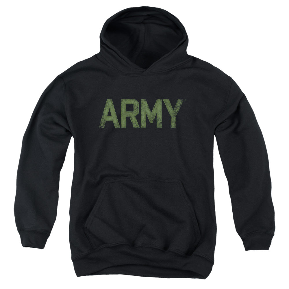 AN OFFCIALLY LICENSED ARMY TYPE YOUTH HOODIE BLACK
