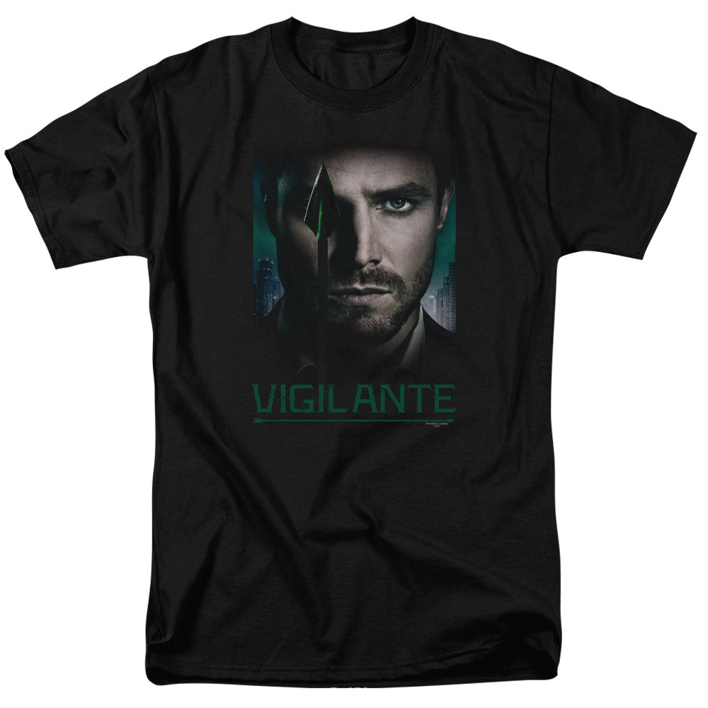 AN OFFCIALLY LICENSED ARROW GOOD EYE MEN'S REGULAR FIT T-SHIRT BLACK