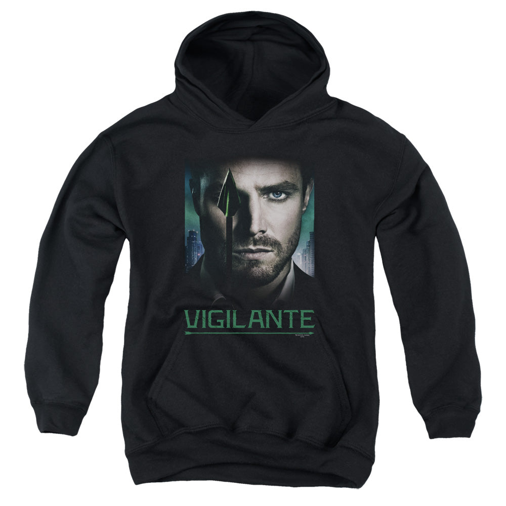 AN OFFCIALLY LICENSED ARROW GOOD EYE YOUTH HOODIE BLACK