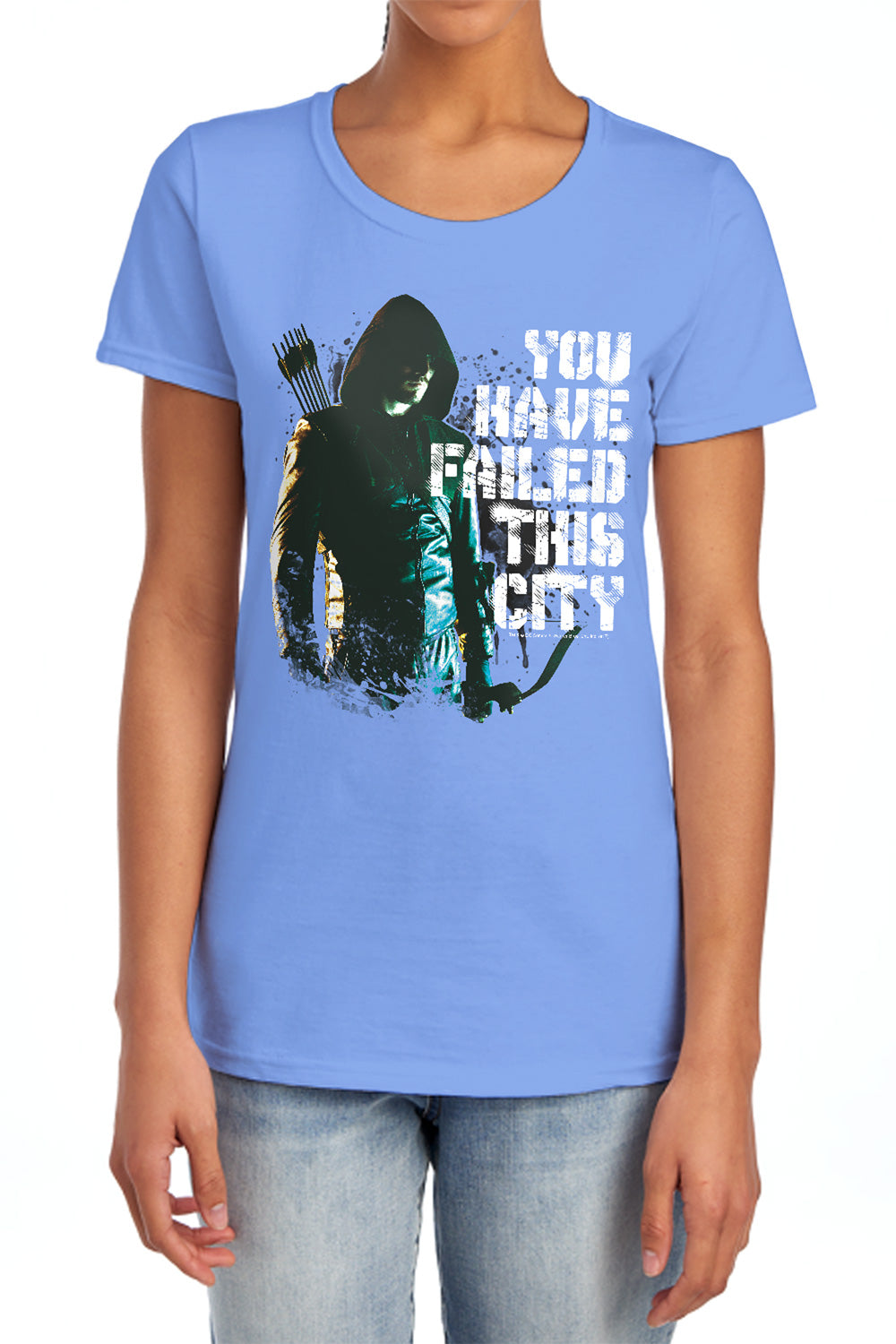 AN OFFCIALLY LICENSED ARROW YOU HAVE FAILED WOMEN'S REGULAR FIT T-SHIRT CHARCOAL