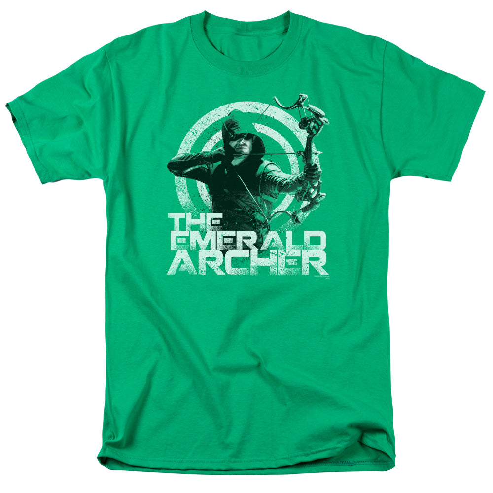 AN OFFCIALLY LICENSED ARROW ARCHER MEN'S REGULAR FIT T-SHIRT KELLY GREEN
