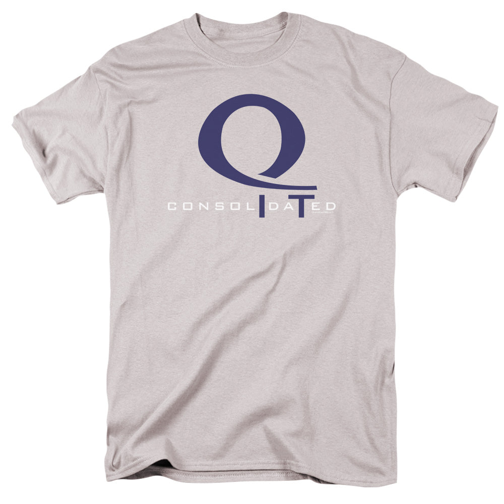 AN OFFCIALLY LICENSED ARROW QUEEN CONSOLIDATED MEN'S REGULAR FIT T-SHIRT SILVER