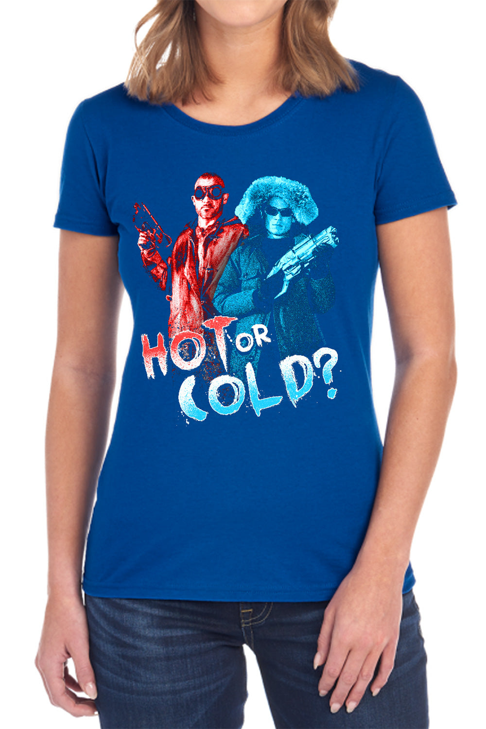 AN OFFCIALLY LICENSED ARROW HOT OR COLD WOMEN'S REGULAR FIT T-SHIRT BLACK