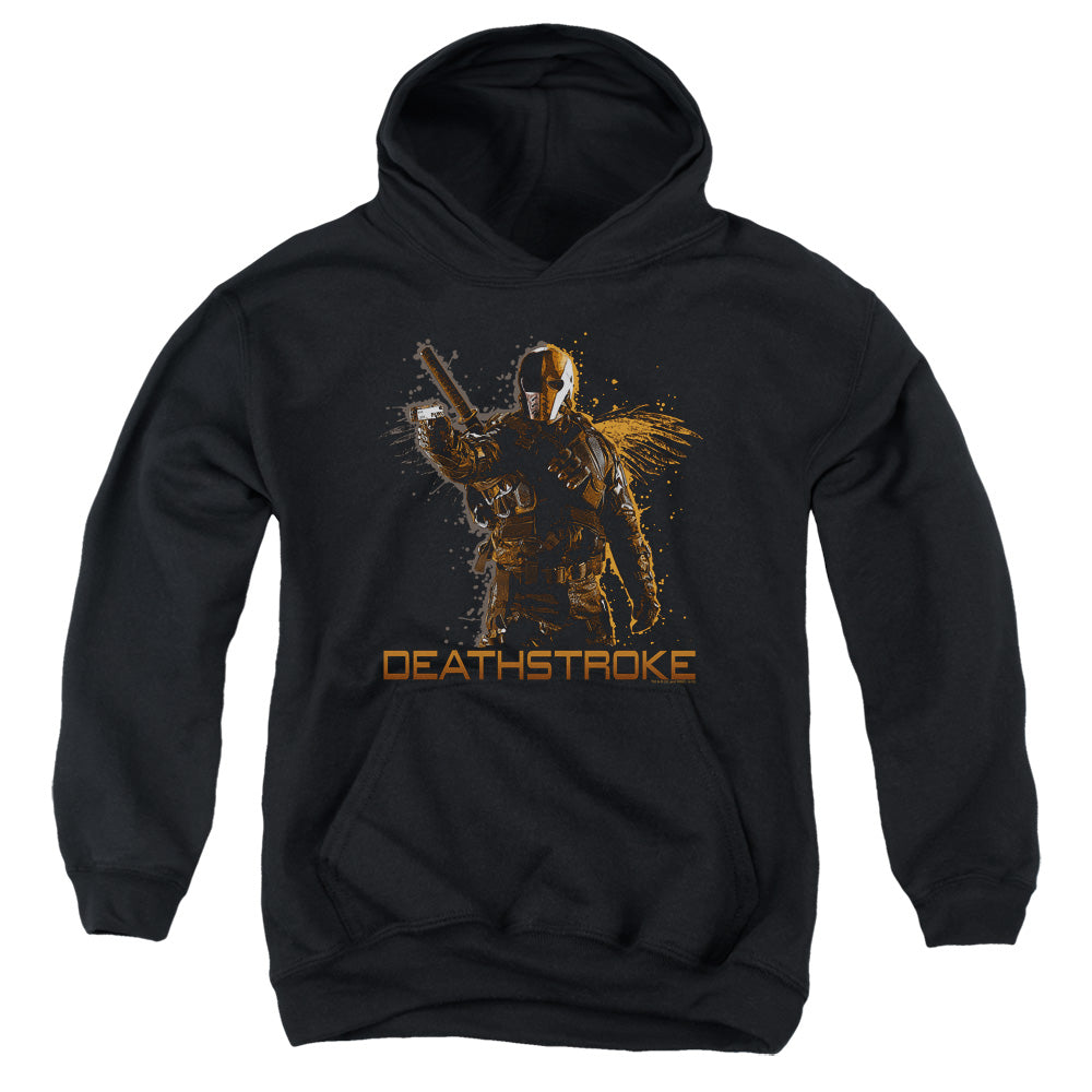 AN OFFCIALLY LICENSED ARROW DEATHSTROKE YOUTH HOODIE BLACK