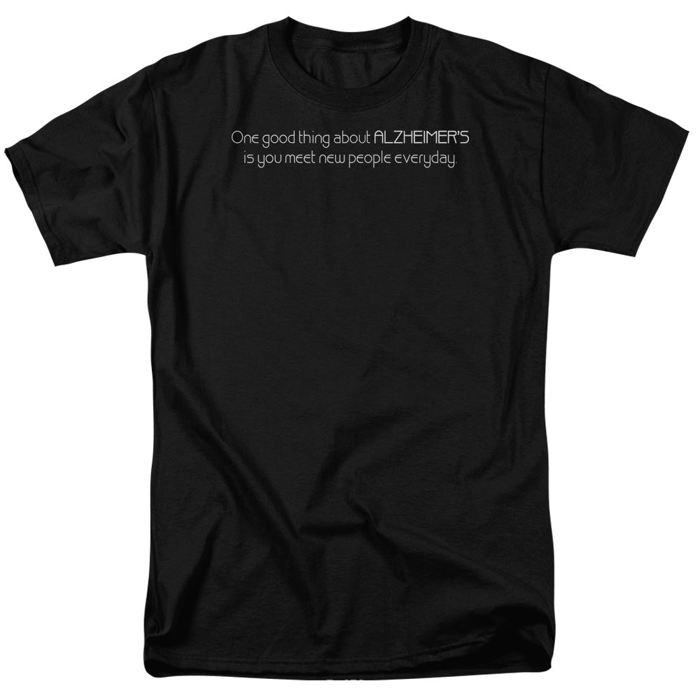 AN OFFCIALLY LICENSED ALZHEIMERS ALZHEIMERS MEN'S REGULAR FIT T-SHIRT BLACK