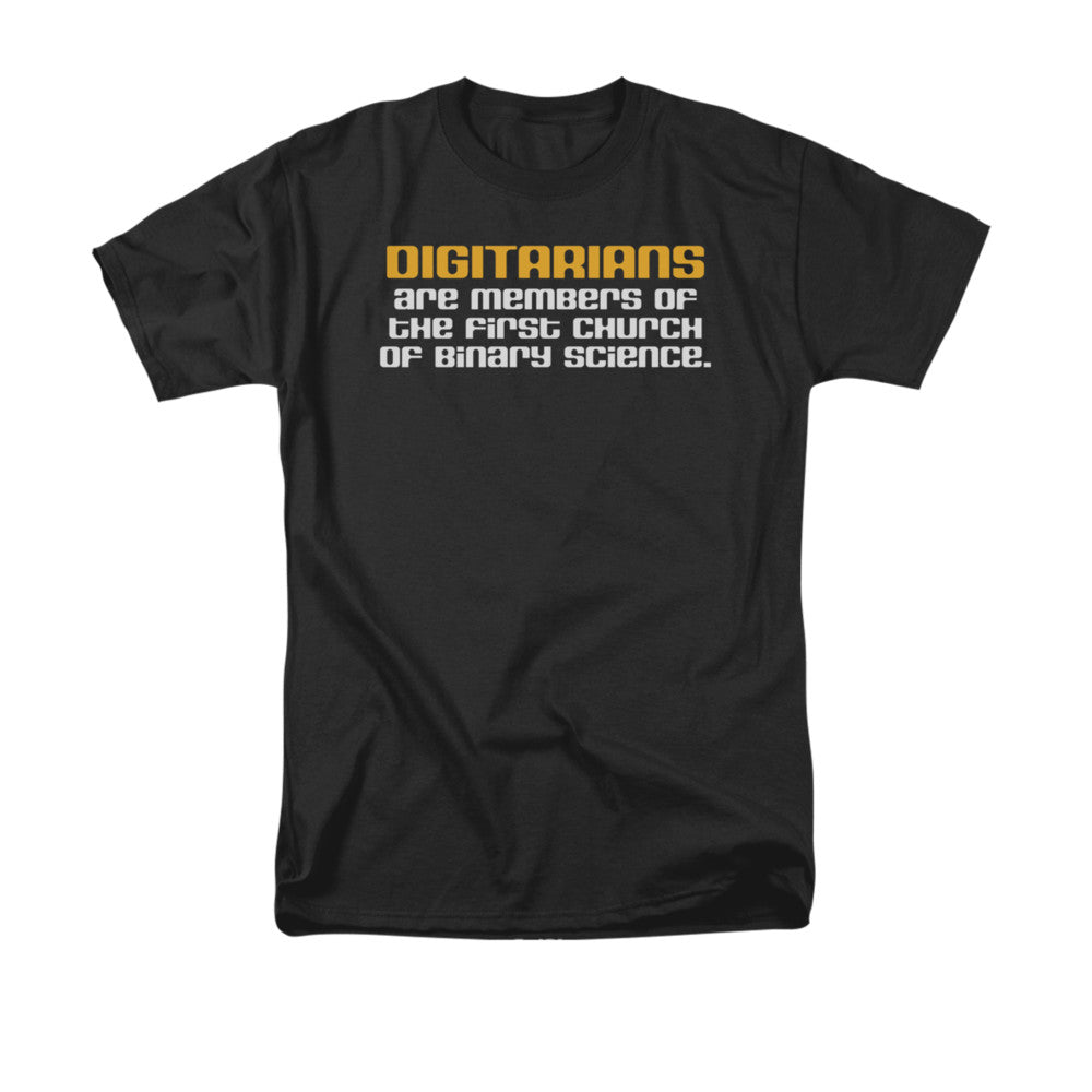 AN OFFCIALLY LICENSED DIGITARIANS DIGITARIANS MEN'S REGULAR FIT T-SHIRT BLACK