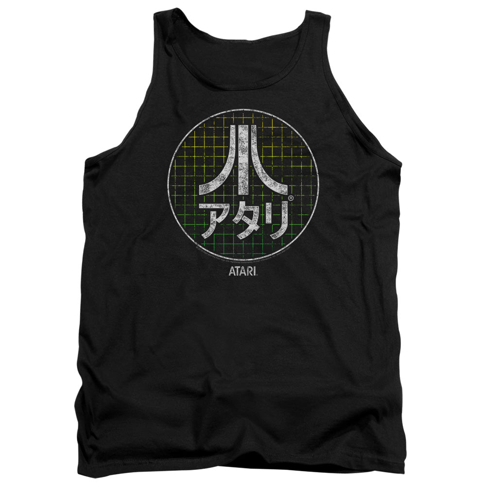 AN OFFCIALLY LICENSED ATARI JAPANESE GRID ADULT UNISEX TANK TOP BLACK