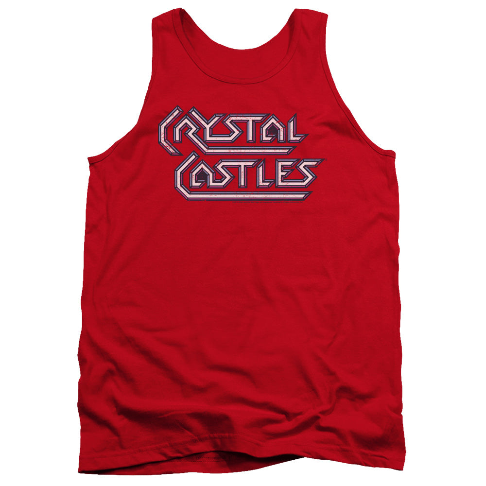 AN OFFCIALLY LICENSED ATARI CRYSTAL CASTLES LOGO ADULT UNISEX TANK TOP RED