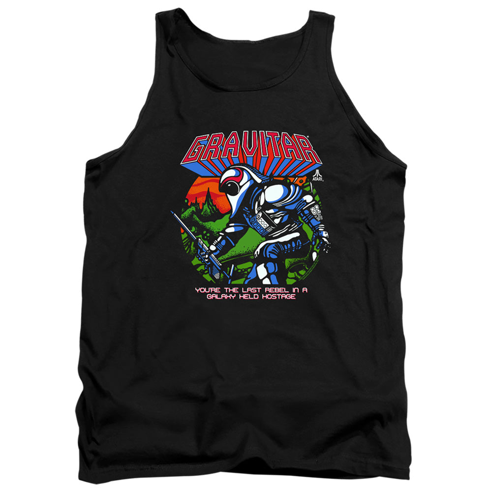 AN OFFCIALLY LICENSED ATARI LAST REBEL ADULT UNISEX TANK TOP BLACK