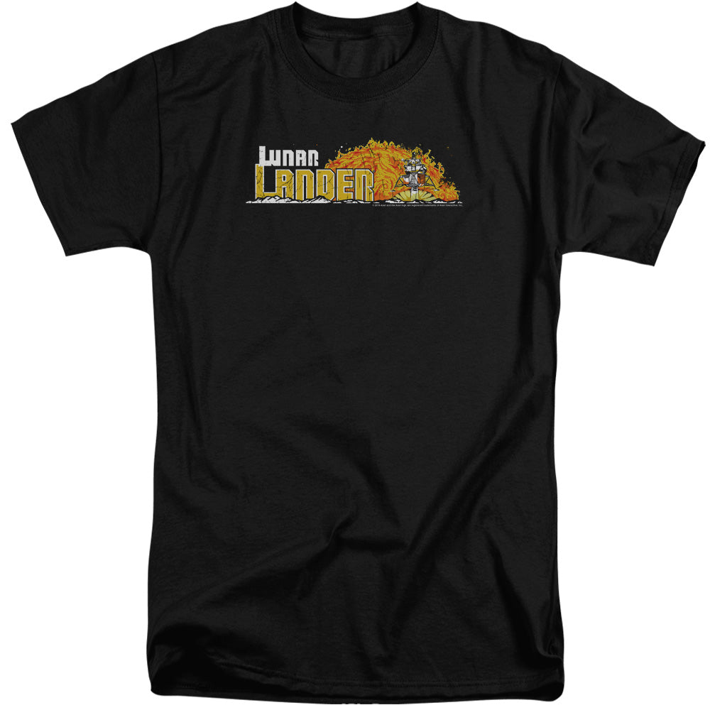 AN OFFCIALLY LICENSED ATARI LUNAR MARQUEE MEN'S TALL FIT T-SHIRT BLACK