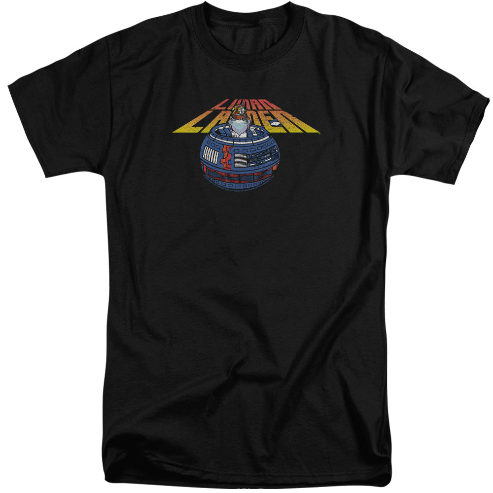 AN OFFCIALLY LICENSED ATARI LUNAR GLOBE MEN'S TALL FIT T-SHIRT BLACK