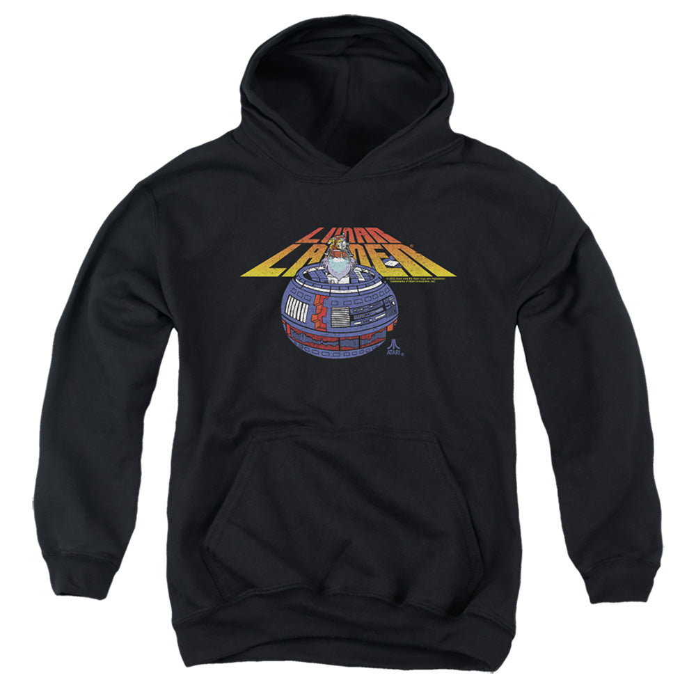 AN OFFCIALLY LICENSED ATARI LUNAR GLOBE YOUTH HOODIE BLACK