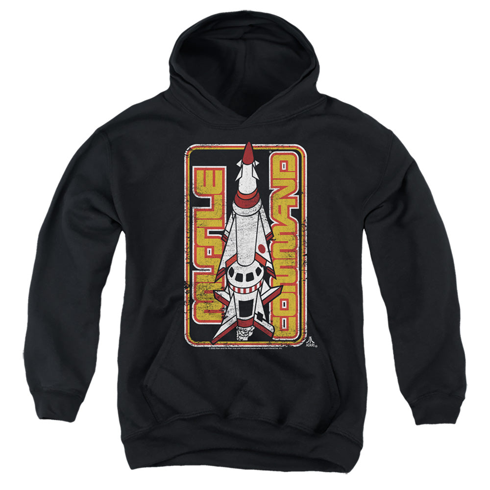 AN OFFCIALLY LICENSED ATARI MISSILE YOUTH HOODIE BLACK