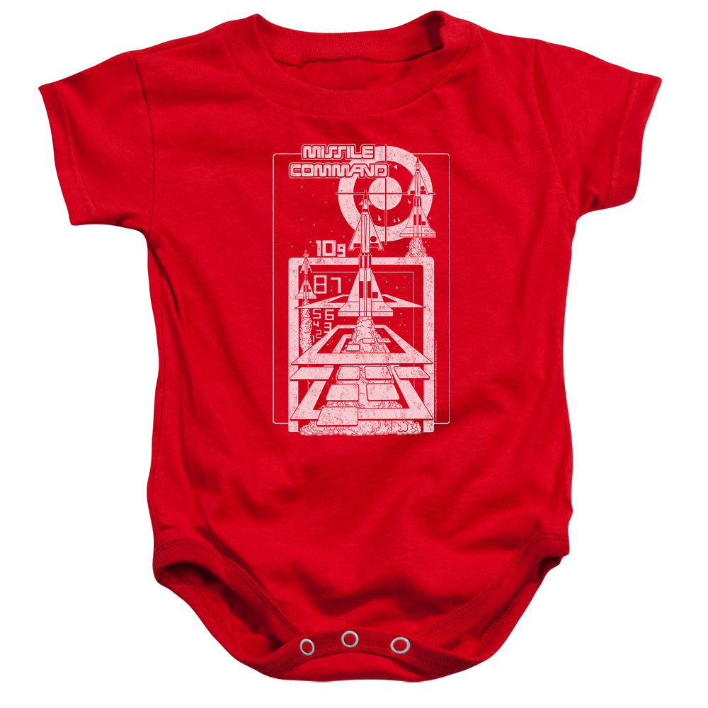 AN OFFCIALLY LICENSED ATARI LIFT OFF BABY BODYSUIT RED