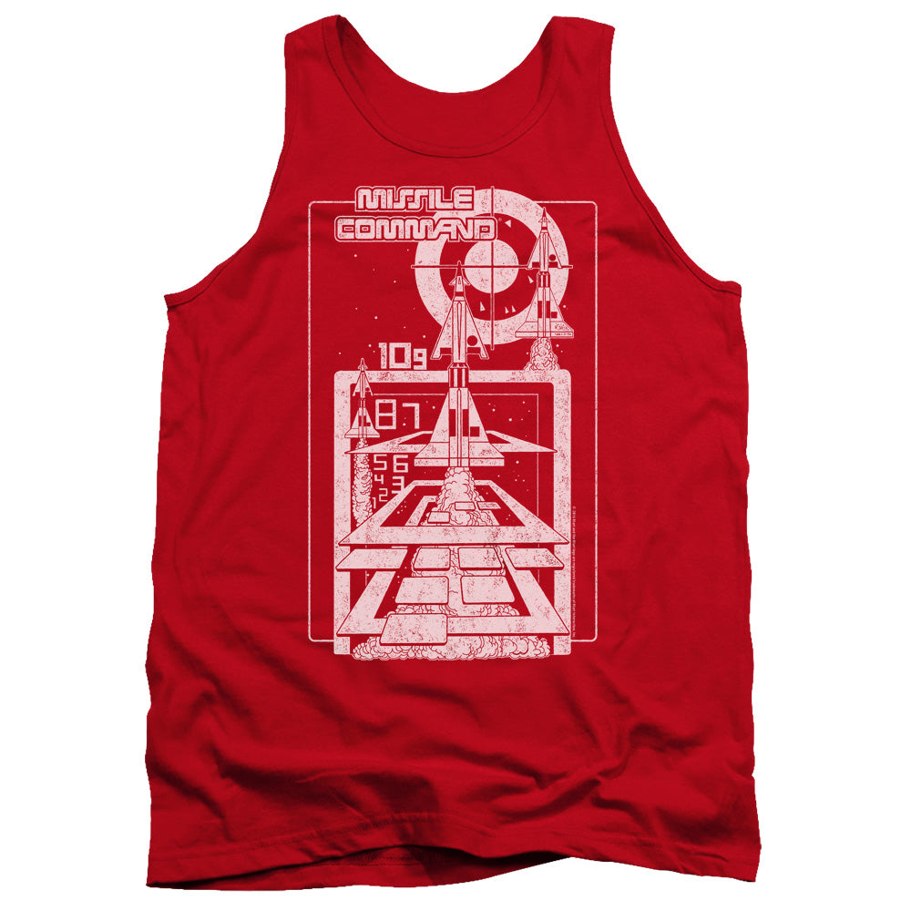AN OFFCIALLY LICENSED ATARI LIFT OFF ADULT UNISEX TANK TOP RED