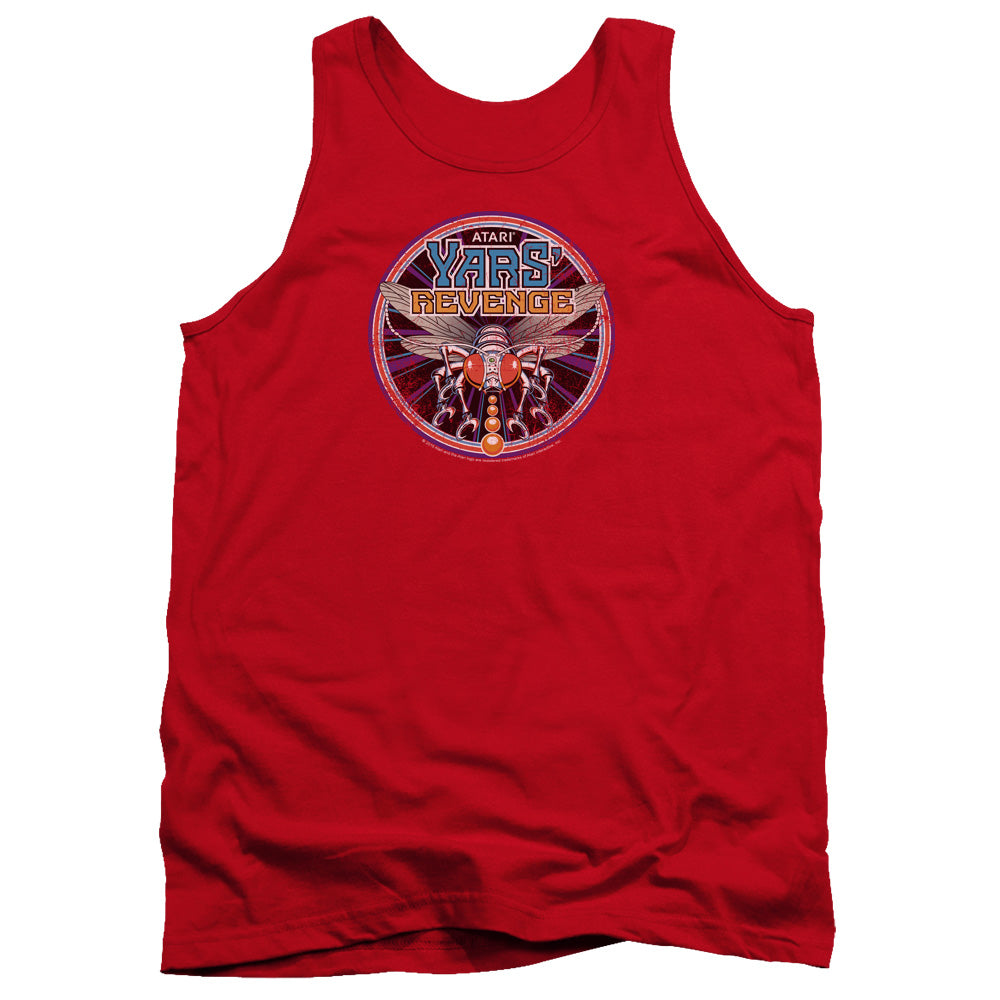AN OFFCIALLY LICENSED ATARI YARS REVENGE PATCH ADULT UNISEX TANK TOP RED