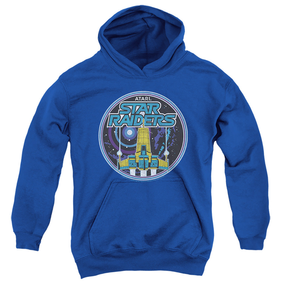 AN OFFCIALLY LICENSED ATARI BADGE YOUTH HOODIE ROYAL