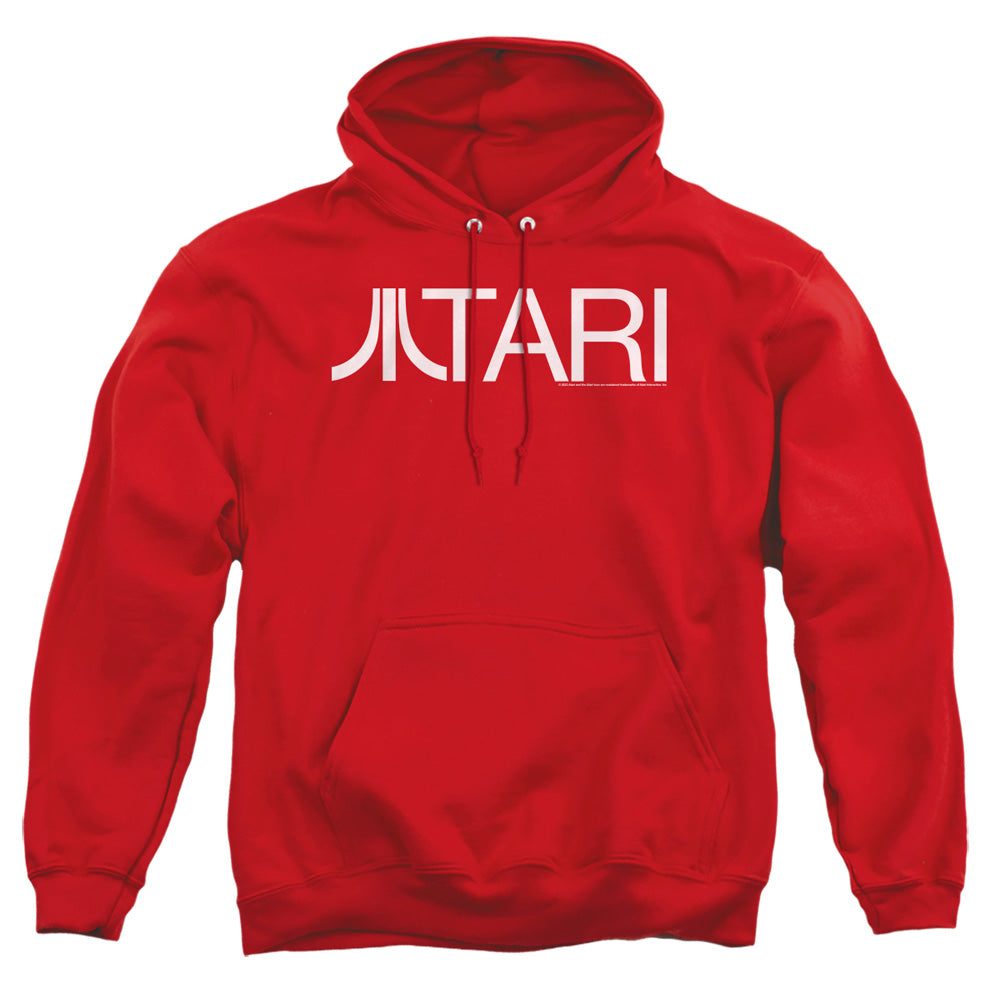 AN OFFCIALLY LICENSED ATARI ATARI ADULT UNISEX PULLOVER HOODIE RED