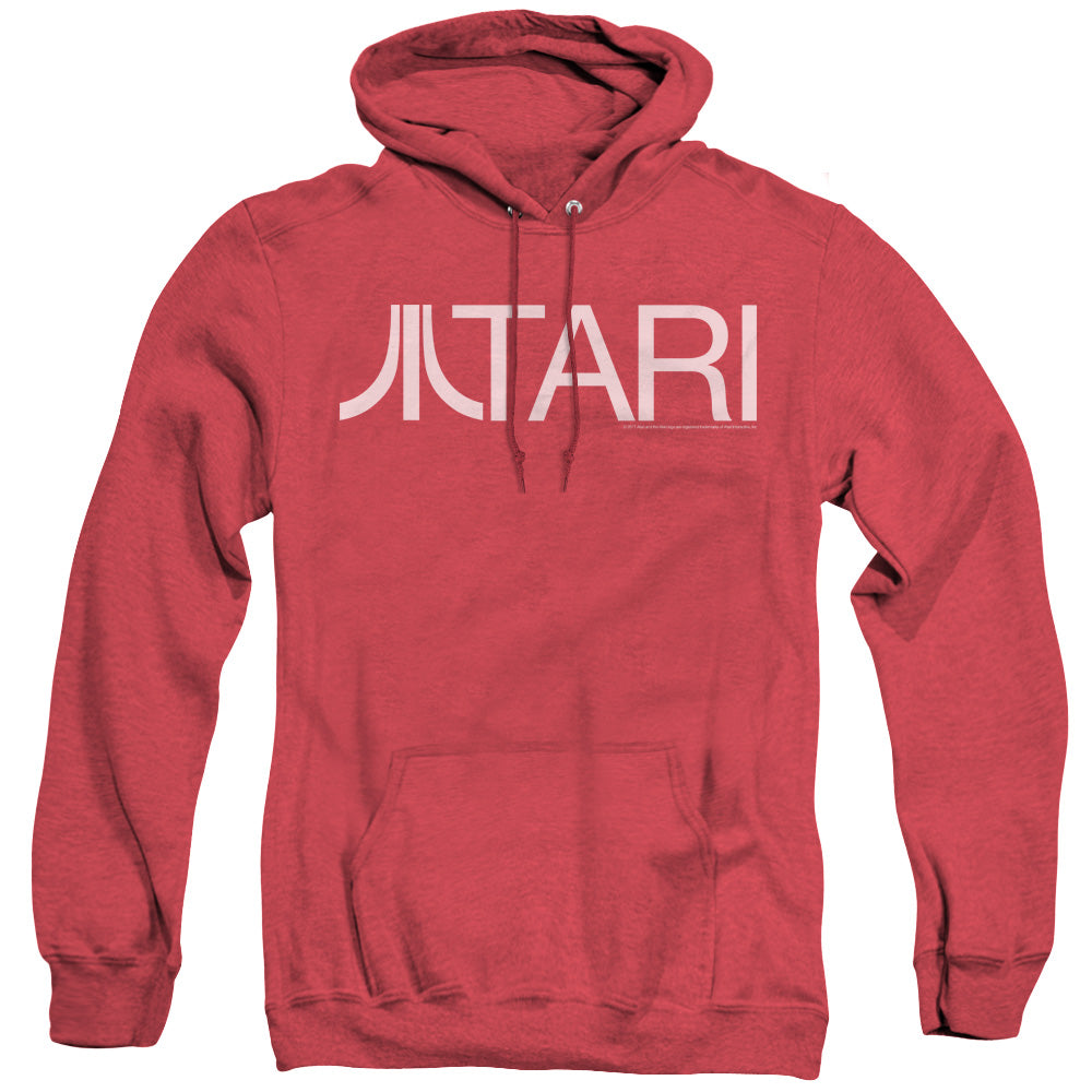 AN OFFCIALLY LICENSED ATARI ATARI ADULT UNISEX HEATHER PULLOVER HOODIE RED