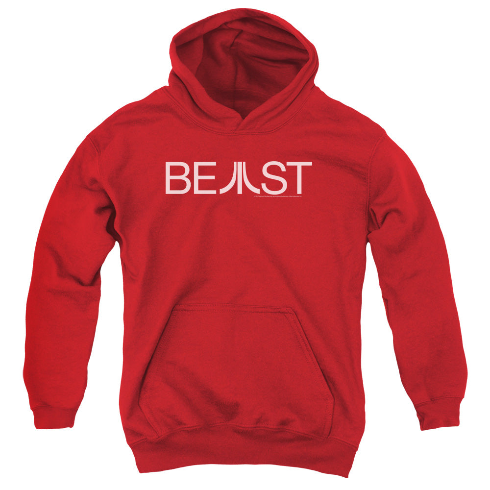 AN OFFCIALLY LICENSED ATARI BEAST YOUTH HOODIE RED