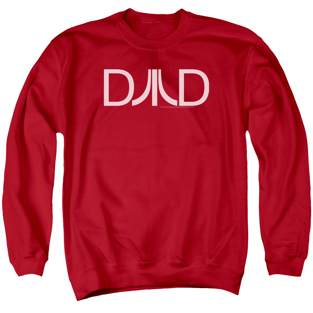 AN OFFCIALLY LICENSED ATARI DAD ADULT UNISEX CREWNECK SWEATSHIRT RED