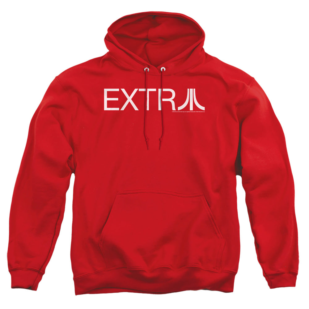 AN OFFCIALLY LICENSED ATARI EXTRA ADULT UNISEX PULLOVER HOODIE RED