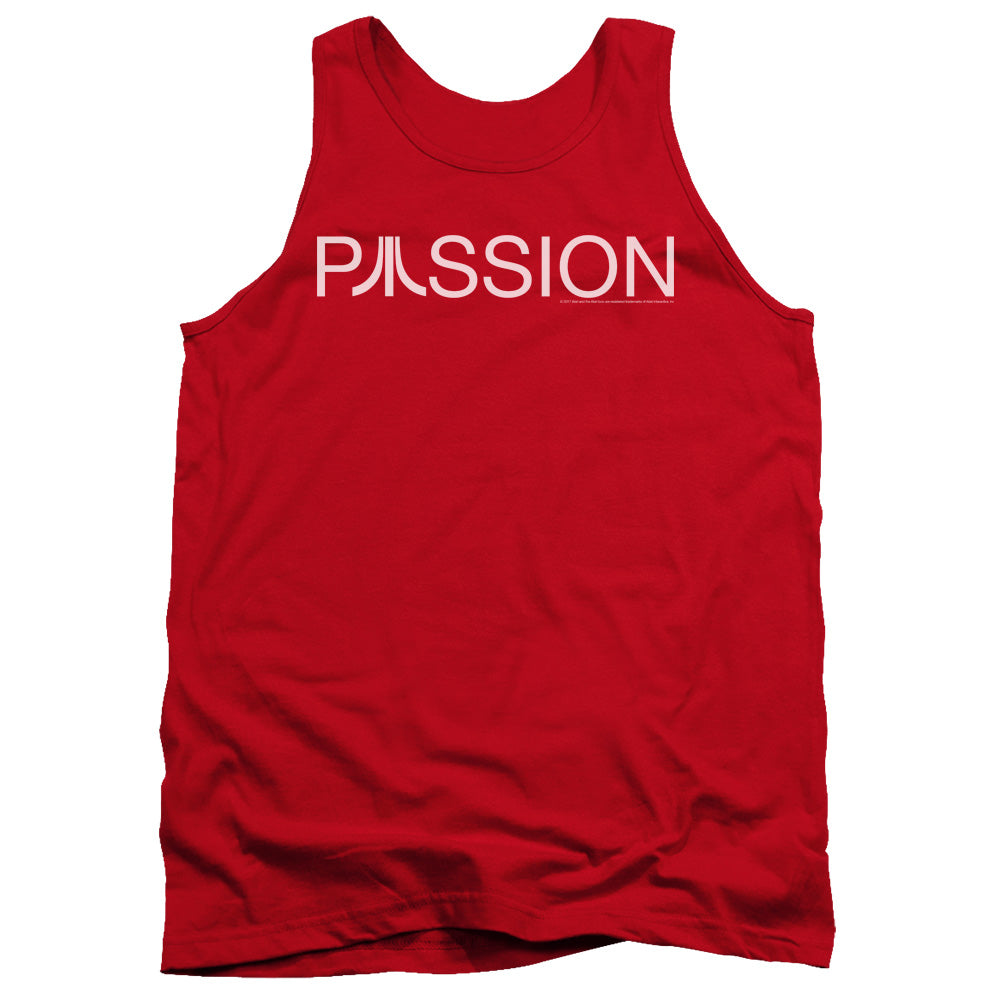 AN OFFCIALLY LICENSED ATARI PASSION ADULT UNISEX TANK TOP RED