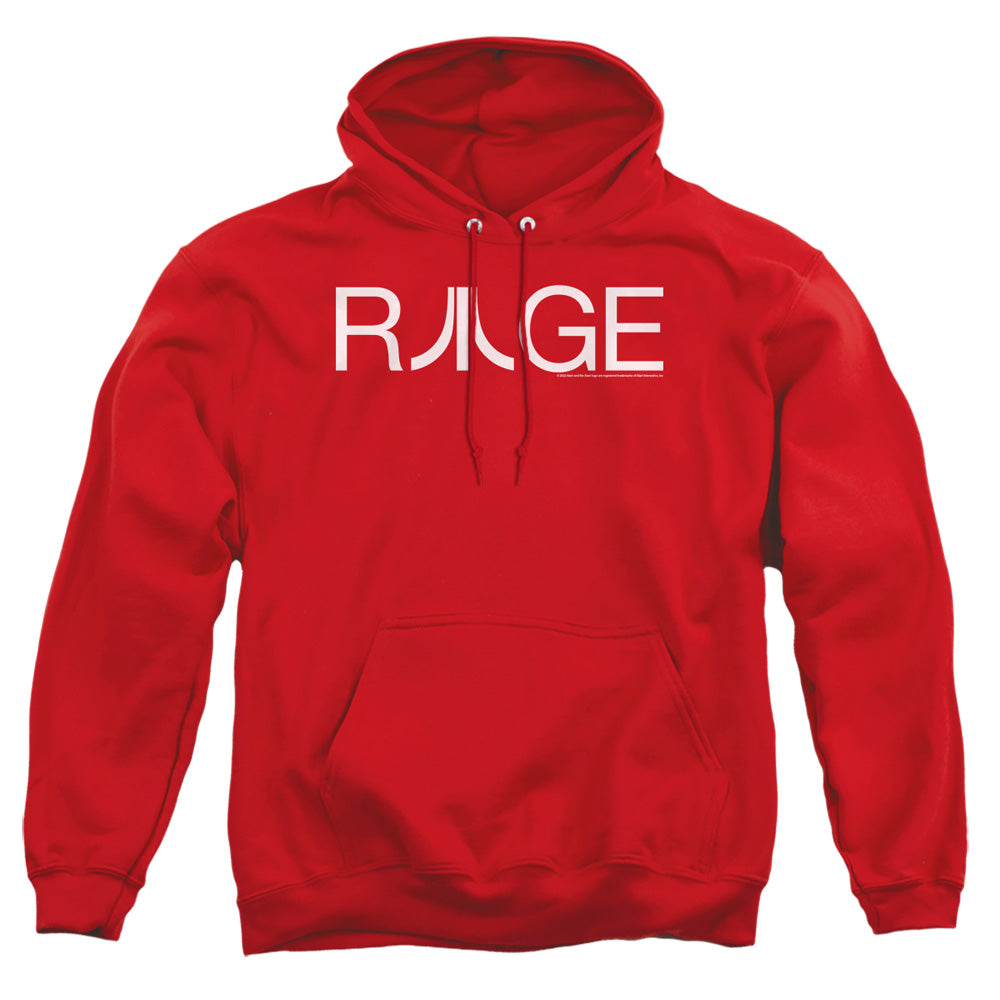 AN OFFCIALLY LICENSED ATARI RAGE ADULT UNISEX PULLOVER HOODIE RED