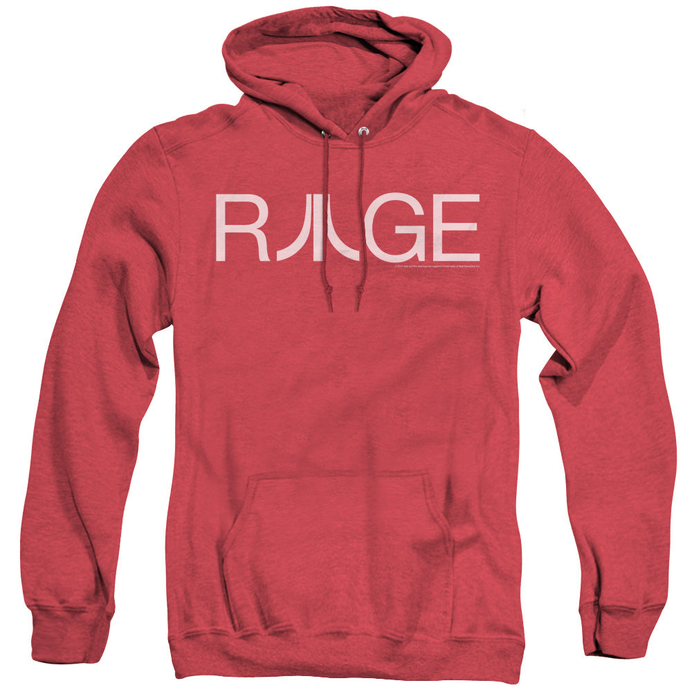 AN OFFCIALLY LICENSED ATARI RAGE ADULT UNISEX HEATHER PULLOVER HOODIE RED