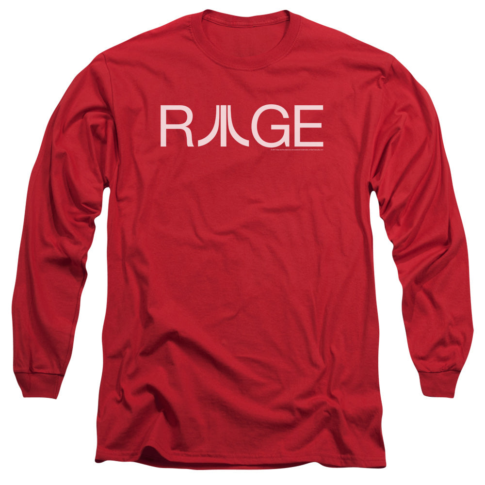 AN OFFCIALLY LICENSED ATARI RAGE MEN'S LONG SLEEVE T-SHIRT RED