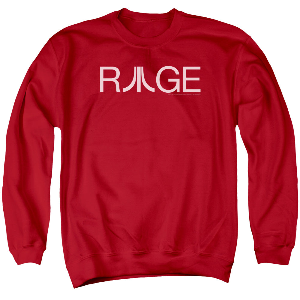 AN OFFCIALLY LICENSED ATARI RAGE ADULT UNISEX CREWNECK SWEATSHIRT RED