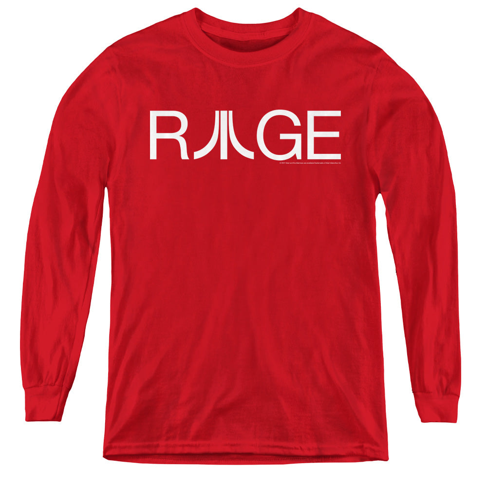 AN OFFCIALLY LICENSED ATARI RAGE YOUTH LONG SLEEVE T-SHIRT RED