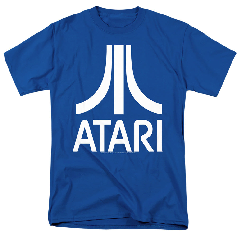 AN OFFCIALLY LICENSED ATARI ATARI LOGO MEN'S REGULAR FIT T-SHIRT ROYAL