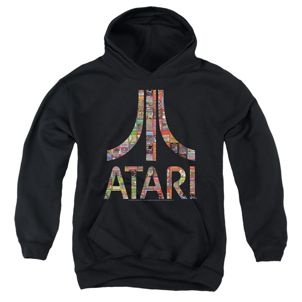 AN OFFCIALLY LICENSED ATARI BOX ART YOUTH HOODIE BLACK