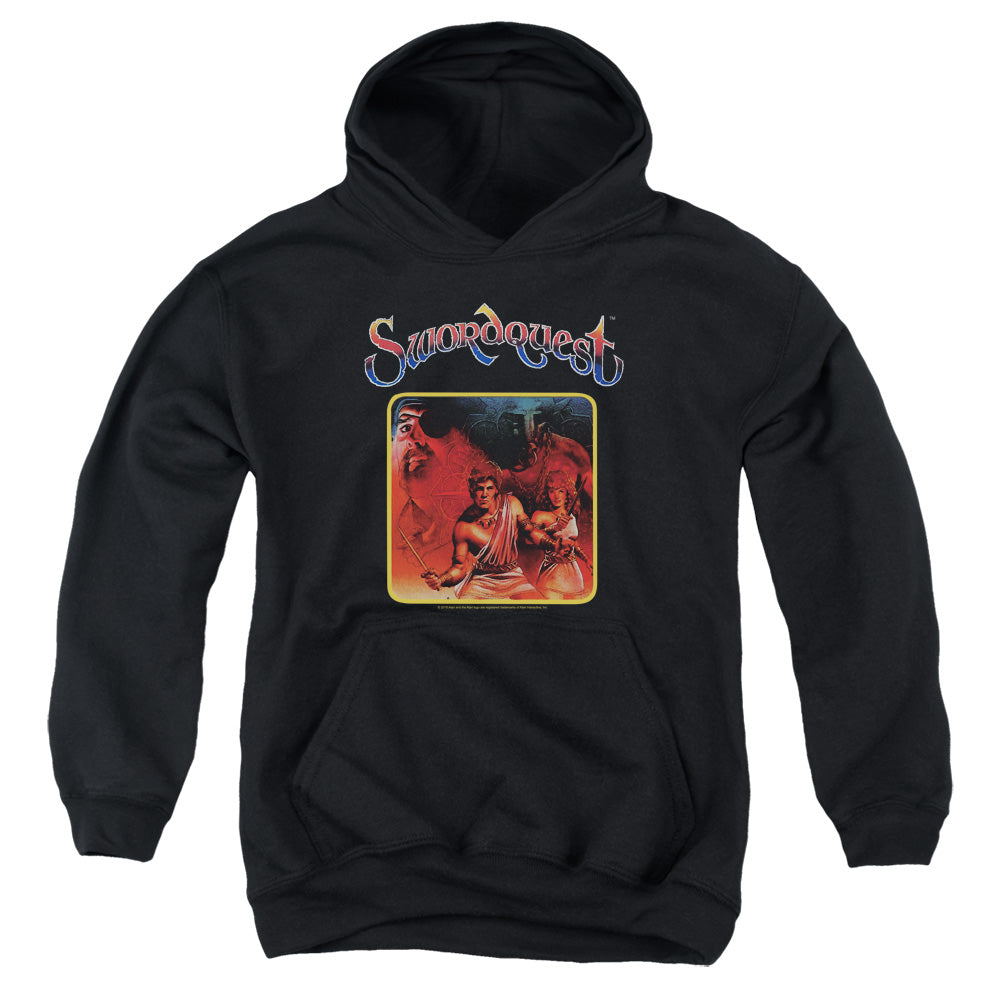 AN OFFCIALLY LICENSED ATARI SWORDQUEST YOUTH HOODIE BLACK