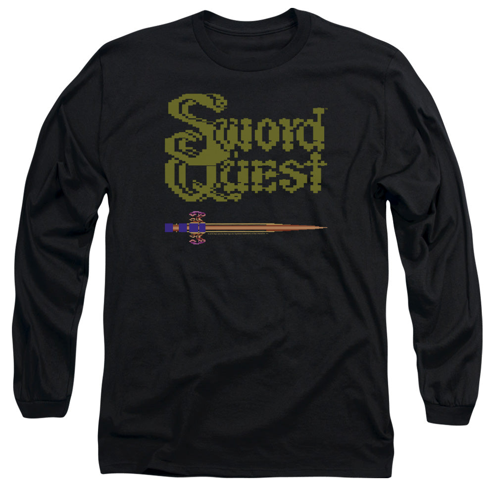 AN OFFCIALLY LICENSED ATARI 8 BIT SWORD MEN'S LONG SLEEVE T-SHIRT BLACK