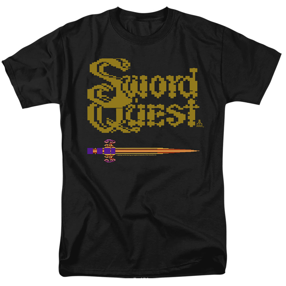 AN OFFCIALLY LICENSED ATARI 8 BIT SWORD MEN'S REGULAR FIT T-SHIRT BLACK