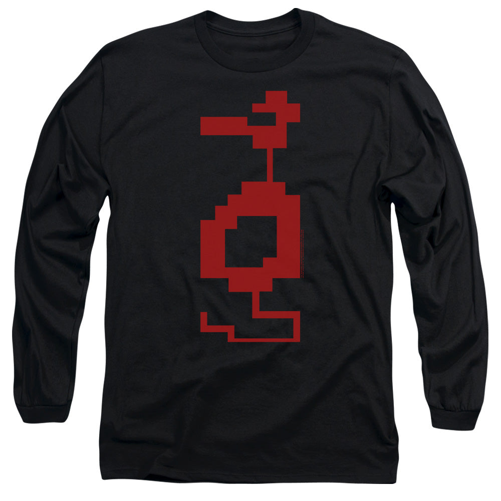 AN OFFCIALLY LICENSED ATARI DRAGON MEN'S LONG SLEEVE T-SHIRT BLACK