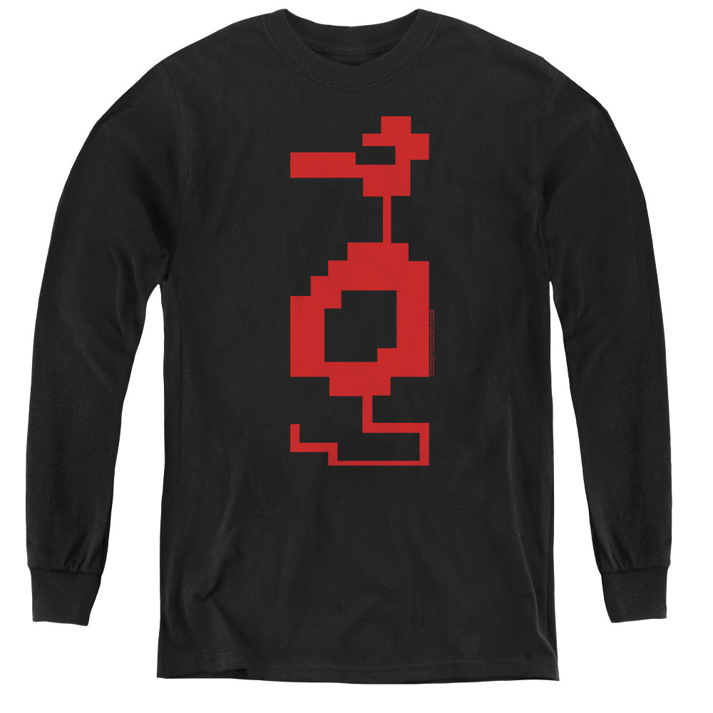 AN OFFCIALLY LICENSED ATARI DRAGON YOUTH LONG SLEEVE T-SHIRT BLACK