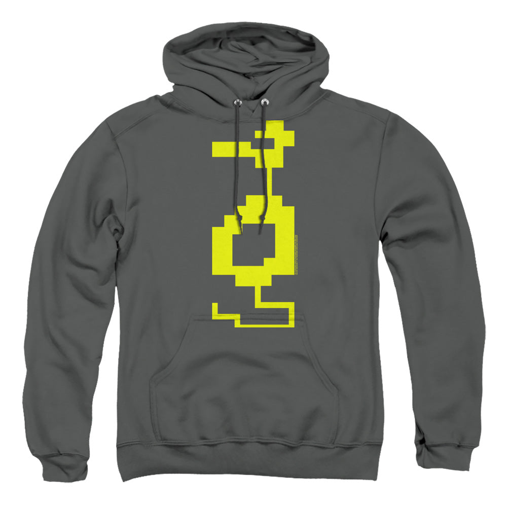 AN OFFCIALLY LICENSED ATARI DRAGON ADULT UNISEX PULLOVER HOODIE CHARCOAL