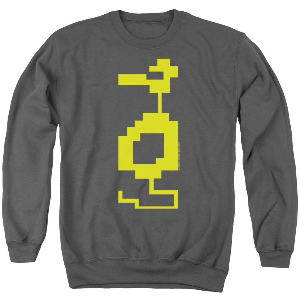 AN OFFCIALLY LICENSED ATARI DRAGON ADULT UNISEX CREWNECK SWEATSHIRT CHARCOAL
