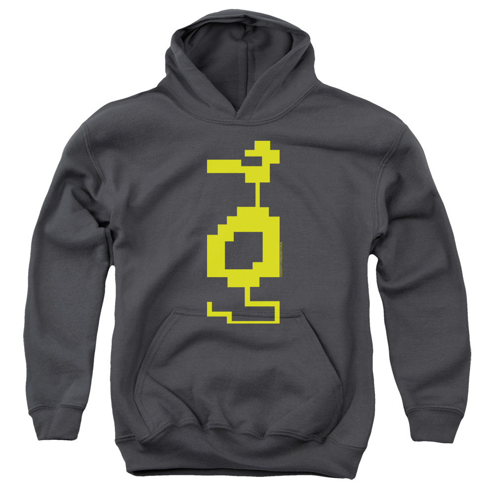 AN OFFCIALLY LICENSED ATARI DRAGON YOUTH HOODIE CHARCOAL