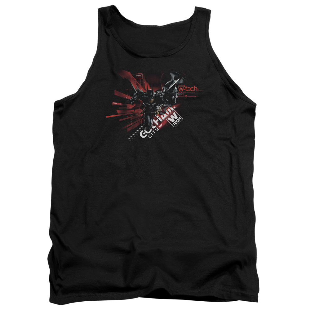 AN OFFCIALLY LICENSED BATMAN ARKHAM KNIGHT AK TECH ADULT UNISEX TANK TOP BLACK